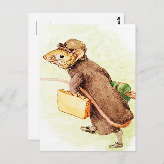 “Johnny Town-mouse” door Beatrix Potter Briefkaart (Voorkant / Achterkant)