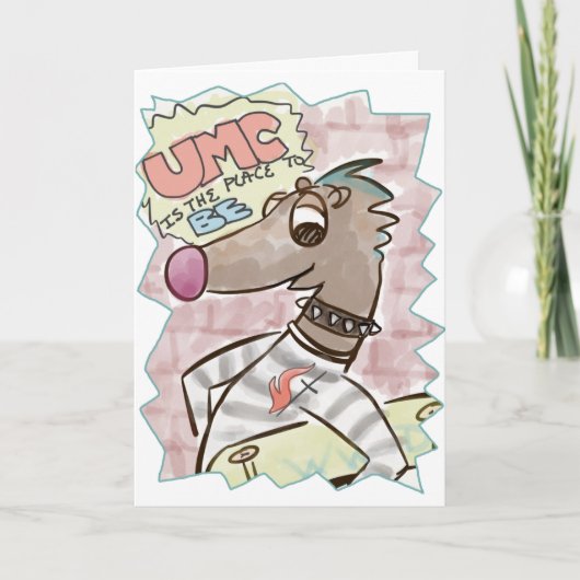 Johnny Weasel-Wenskaart Kaart (Voorkant)