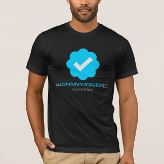 @JohnnyJonesIII - Geverifieerd - zwart T-shirt