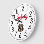 Johnny's Route 66 Large Clock Grote Klok (Hoek)