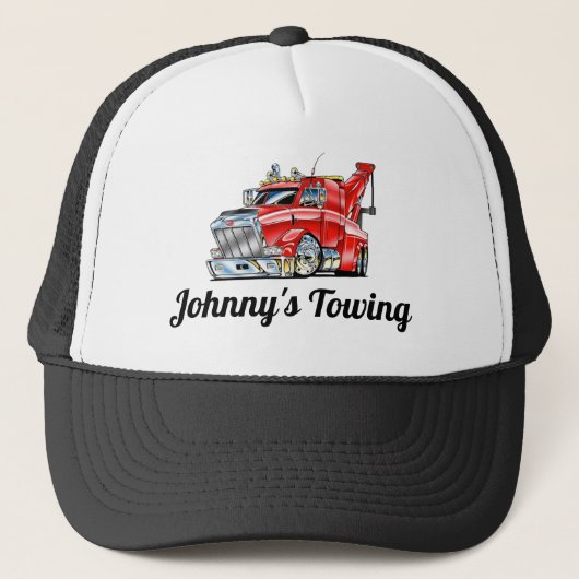 Johnny's Towing Trucker Hat Trucker Pet (Voorkant)