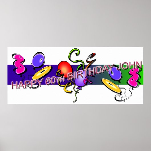 John's 60ste poster (Voorkant)