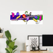 John's 60ste poster (Thuiskantoor)