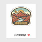 Johns Creek, Georgia Sticker (Vel)