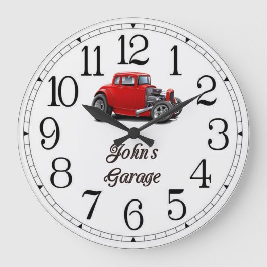 John's Garage Vintage Grote Klok (Voorkant)