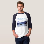 Johns Hopkins Glacier Basic 3/4 Sleeve Raglan T-shirt (Voorkant volledig)
