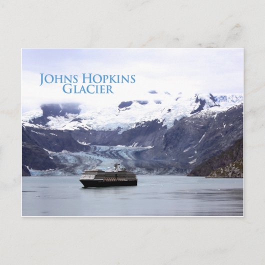 Johns Hopkins Glacier Briefkaart (Voorkant)