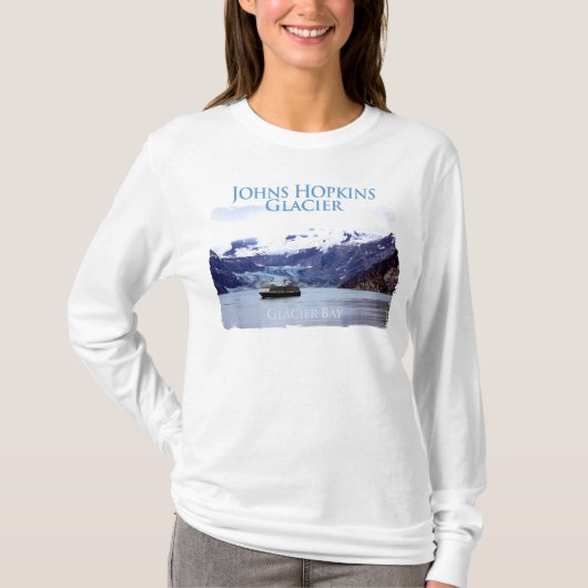 Johns Hopkins Glacier Dames Long Hoeve T-shirt (Voorkant)
