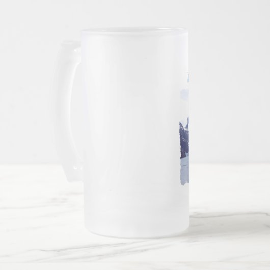 Johns Hopkins Glacier Frosted Glass Mok (Voorkant links)