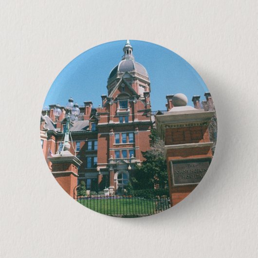Johns Hopkins Hospital Ronde Button 5,7 Cm (Voorkant)