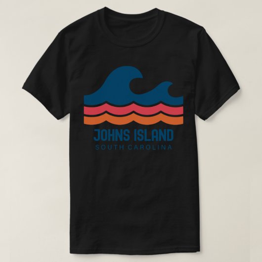 Johns Island South Olina Wave T-shirt (Design voorkant)