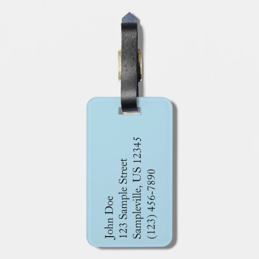 Johns Lake I in Glacier National Park Bagagelabel (Achterkant verticaal)