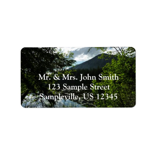 Johns Lake I in Glacier National Park Etiket (Voorkant)