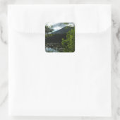Johns Lake I in Glacier National Park Vierkante Sticker (Tas)
