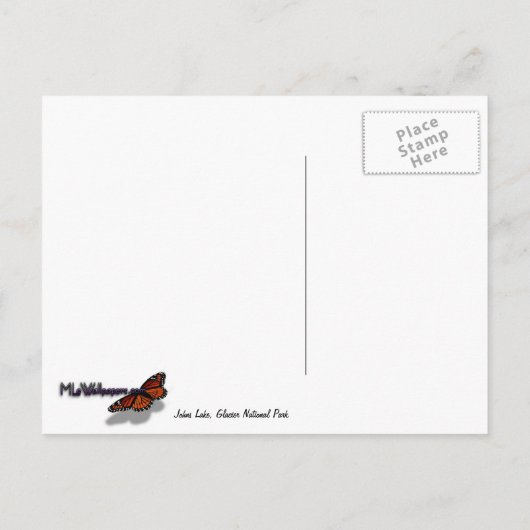 Johns Lake II in Glacier National Park Briefkaart (Achterkant)