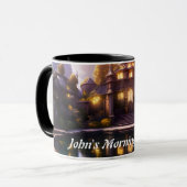 John's Morning Brew Gepersonaliseerde Mok (Voorkant links)