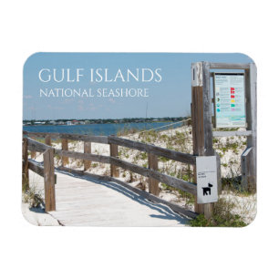 Johnson Beach Entrance, Gulf Islands NS, Florida M Magneet