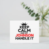 JOHNSON BRIEFKAART (Staand voorkant)