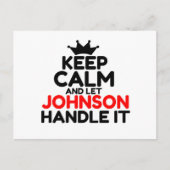 JOHNSON BRIEFKAART (Voorkant)