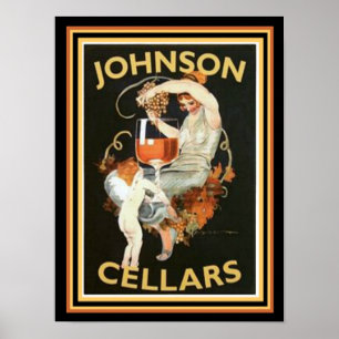Johnson Cellars Wine AD 12 x 16 Poster