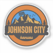 Johnson City, Kansas Sticker (Voorkant)