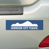 Johnson City Tennessee Alsjeblieft Bumpersticker (Op auto)