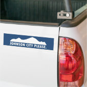 Johnson City Tennessee Alsjeblieft Bumpersticker (Op Truck)