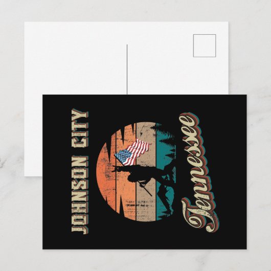 Johnson City Tennessee Briefkaart (Voorkant / Achterkant)