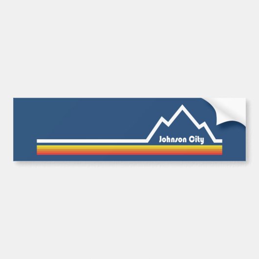 Johnson City Tennessee Bumpersticker (Voorkant)