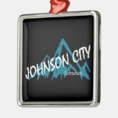 Johnson City Tennessee Mountains Metalen Ornament (Links)