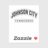 Johnson City Tennessee TN Sticker (Vel)