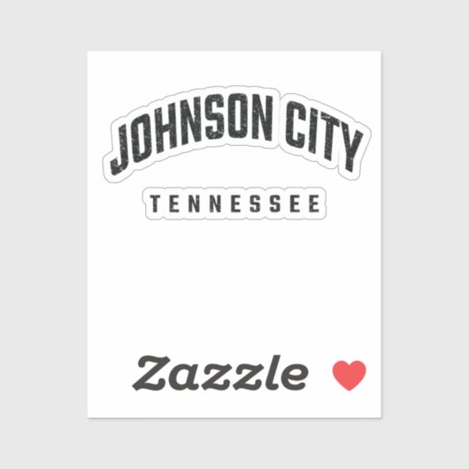 Johnson City Tennessee TN Sticker (Vel)