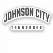 Johnson City Tennessee TN Sticker (Voorkant)