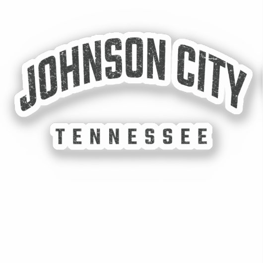 Johnson City Tennessee TN Sticker (Voorkant)