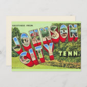 Johnson City TN ontroerende aankondiging (Voorkant / Achterkant)