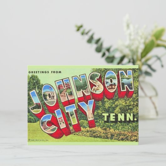 Johnson City TN ontroerende aankondiging (Staand voorkant)