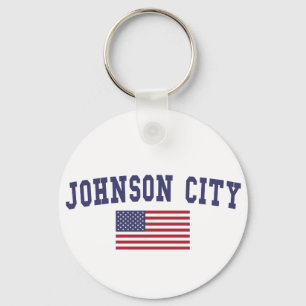 Johnson City US Flag Sleutelhanger