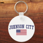 Johnson City US Flag Sleutelhanger (Voorkant)