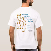Johnson County Humane Society Logo T-shirt (Achterkant)