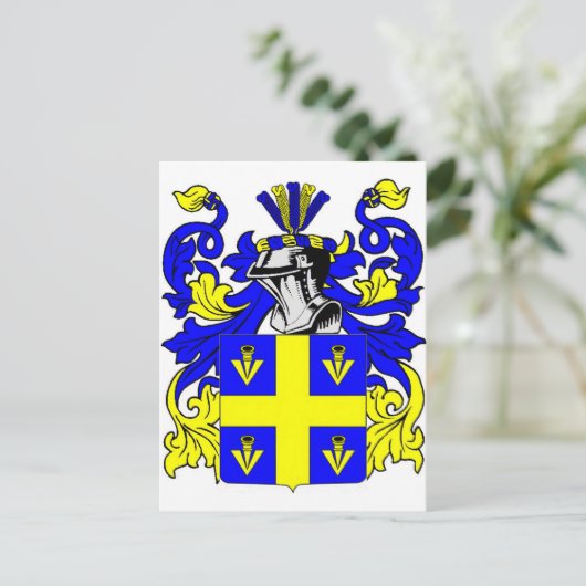 Johnson (Engels) wapenschild Briefkaart (Staand voorkant)