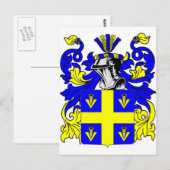 Johnson (Engels) wapenschild Briefkaart (Voorkant / Achterkant)