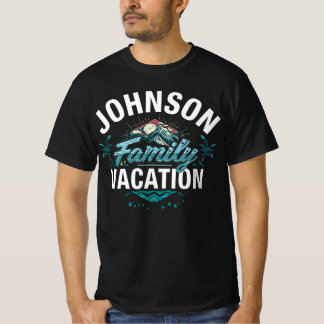Johnson Familie Vakantie Matching Reizen T-shirt