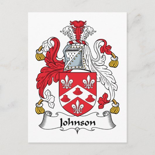 Johnson Family Crest Briefkaart (Voorkant)
