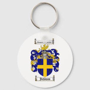 JOHNSON FAMILY CREST - JOHNSON COAT OF ARMS SLEUTELHANGER