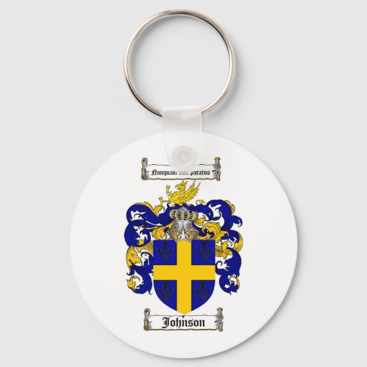 JOHNSON FAMILY CREST - JOHNSON COAT OF ARMS SLEUTELHANGER (Voorkant)