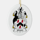 Johnson Family Crest Keramisch Ornament (Rechts)