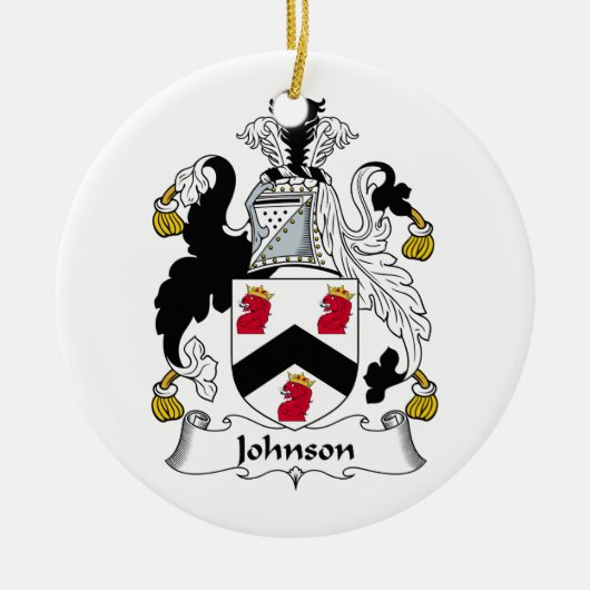 Johnson Family Crest Keramisch Ornament (Voorkant)
