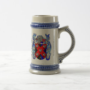 Johnson Family Crest Stein Bierpul