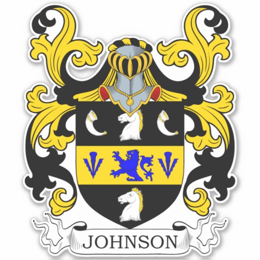 Johnson Family Crest Sticker (Voorkant)
