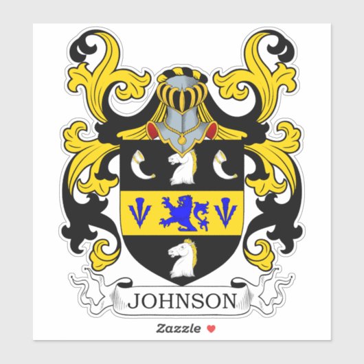 Johnson Family Crest Sticker (Vel)
